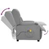 vidaXL Fauteuil de massage électrique Gris Similicuir