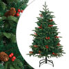 vidaXL Sapin de No&euml;l artificiel avec pommes de pin et baies 120 cm