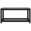 vidaXL Table basse Gris et noir 90x45x45 cm MDF et fer
