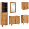 vidaXL Ensemble de mobilier de salle de bain 5 pc Marron