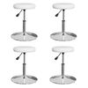 vidaXL Chaises &agrave; manger lot de 4 blanc similicuir