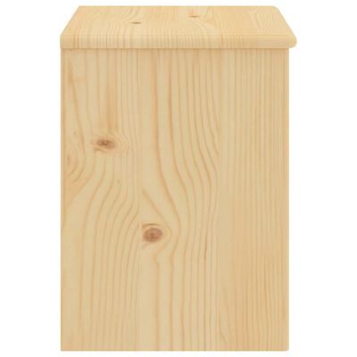 vidaXL Table de chevet naturel 35x30x40 cm bois de pin massif