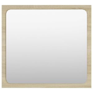 vidaXL Miroir de salle de bain Ch&ecirc;ne sonoma 40x1,5x37 cm Agglom&eacute;r&eacute;
