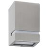 vidaXL Appliques murales d'extérieur 2 pcs 35 W Argenté Rectangulaire