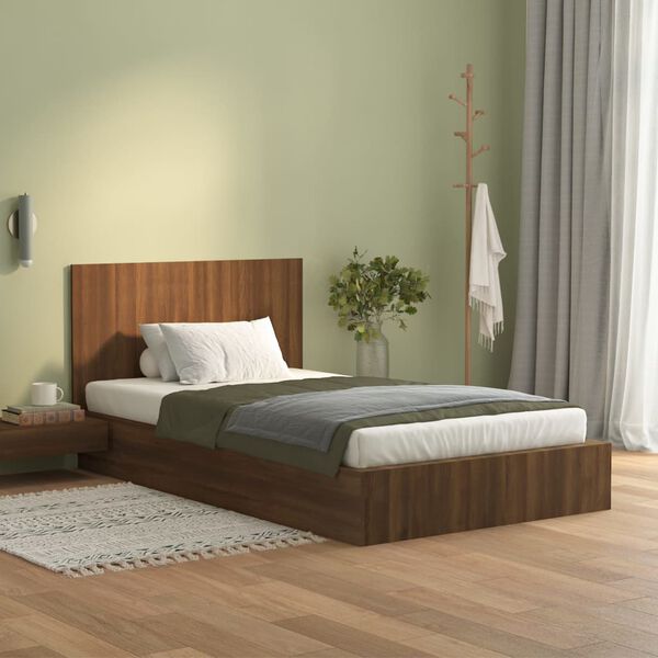 vidaXL T&ecirc;te de lit Ch&ecirc;ne marron 120x1,5x80 cm Bois d'ing&eacute;nierie