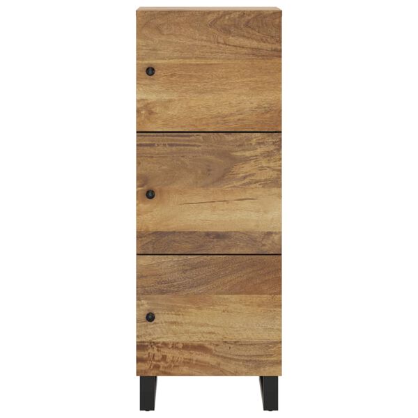 vidaXL Buffet avec 3 portes 40x33x110 cm bois massif manguier et fer