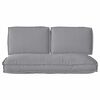 vidaXL Ensemble de coussins 3 pcs Gris Tissu Oxford