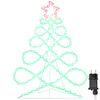 vidaXL Lumi&egrave;re en forme d'arbre de No&euml;l Multicolore 78 x 58 cm PVC