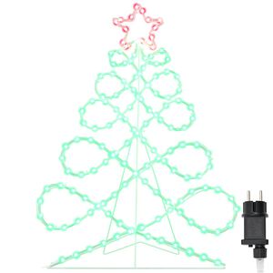 vidaXL Lumi&egrave;re en forme d'arbre de No&euml;l Multicolore 78 x 58 cm PVC
