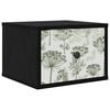 vidaXL Cabinet de chevet mural GOTHA Ch&ecirc;ne noir 36 x 33 x 25 cm