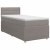 vidaXL Lit boxspring avec matelas Taupe 80 x 200 cm Tissu