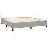 vidaXL Cadre de lit sans matelas gris clair super king tissu