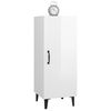 vidaXL Buffet Blanc brillant 34,5x34x90 cm Bois d'ing&eacute;nierie