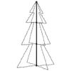 vidaXL Arbre de Noël cône 160 LED d'intérieur/d'extérieur 78x120 cm