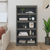 vidaXL Biblioth&egrave;que Gris 80x35x154 cm Bois de pin massif