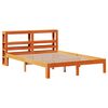 vidaXL Cadre de lit sans matelas cire marron 140x200cm bois pin massif