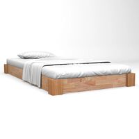 Cadre de lit pour matelas 140x200 cm en bois de pin, couleur grise VidaXL  810432 - Habitium®