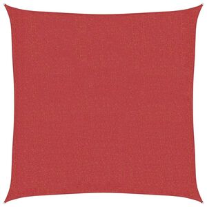 vidaXL Voile d'ombrage 160 g/m&sup2; Rouge 2x2 m PEHD