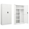 vidaXL Armoire &agrave; casiers Blanc 90x40x180 cm Acier
