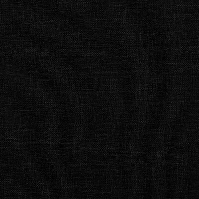 vidaXL Canapé-lit avec porte-gobelets noir tissu
