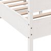 vidaXL Cadre de lit sans matelas blanc 140x200 cm bois de pin massif