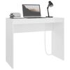 vidaXL Bureau Blanc brillant 90x40x72 cm Bois d'ingénierie