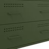 vidaXL Buffet vert olive 68x39x89 cm acier