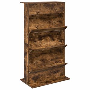 vidaXL &Eacute;tag&egrave;re &agrave; magazines Ch&ecirc;ne fum&eacute; 70 x 41 x 126 cm