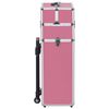 vidaXL Chariot de maquillage Aluminium Rose
