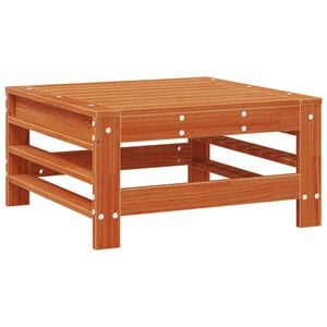vidaXL Repose-pieds de jardin Pin massif Pin brun cir&eacute;
