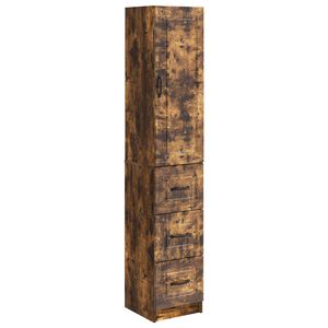 vidaXL Ensemble de Meubles 2 pcs Ch&ecirc;ne fum&eacute; 33 x 34,5 x 87 cm