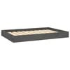 vidaXL Lit pour chien Gris 91,5x64x9 cm Bois de pin solide