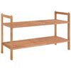 vidaXL Meuble &agrave; chaussures 69x27x41 cm Bois massif de noyer