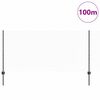 vidaXL Cl&ocirc;ture avec poteau Gris 1 x 100 m Acier et PVC