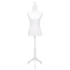 vidaXL Buste de pr&eacute;sentation Femme Blanc