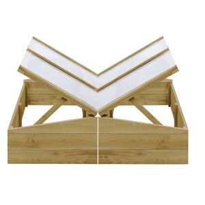 vidaXL Serres 2 pcs Bois de pin impr&eacute;gn&eacute; 100x50x35 cm