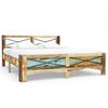 vidaXL Cadre de lit sans matelas Bois de r&eacute;cup&eacute;ration massif 180x200cm