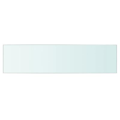 vidaXL Panneau d’étagère Verre transparent 60 x 15 cm