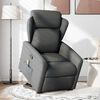 vidaXL Fauteuil de massage inclinable Gris fonc&eacute; Tissu