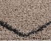 vidaXL Tapis shaggy &agrave; poils longs Beige et anthracite 80x150 cm