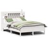 vidaXL Lit biblioth&egrave;que sans matelas blanc 140x200 cm bois pin massif