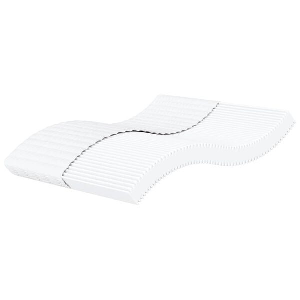 vidaXL Matelas en mousse blanc 160x200 cm dureté H2 H3