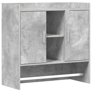 vidaXL &Eacute;tag&egrave;re Murale Montage mural Gris b&eacute;ton 80 x 36 x 80 cm