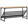 vidaXL &Eacute;tag&egrave;re &agrave; chaussures ch&ecirc;ne sonoma 90x30x45 cm bois d'ing&eacute;nierie