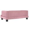 vidaXL Canap&eacute; pour enfants rose 80x45x30 cm velours