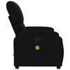 vidaXL Fauteuil de massage inclinable noir tissu