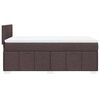 vidaXL Sommier &agrave; lattes de lit avec matelas Marron fonc&eacute; 90x190 cm