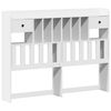 vidaXL Lit biblioth&egrave;que sans matelas blanc 160x200 cm bois pin massif