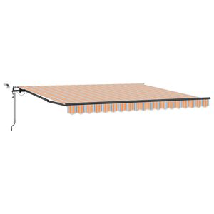 vidaXL Auvent r&eacute;tractable Multicolore 400 &times; 350 cm Polyester