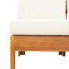 vidaXL Salon de jardin avec coussins 8 pcs bois massif d'acacia